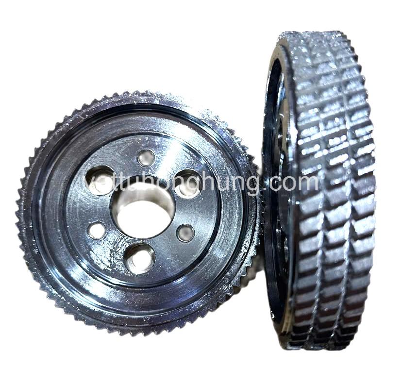 Bánh xe sắt 140x25x35 6 lỗ